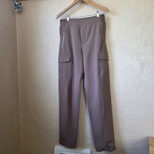 Athleta Endless High Rise Cargo Pants, Brown, 8 Tall